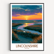 Lincolnshire Vintage Style Print