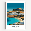 Lindos Destination Art Gift