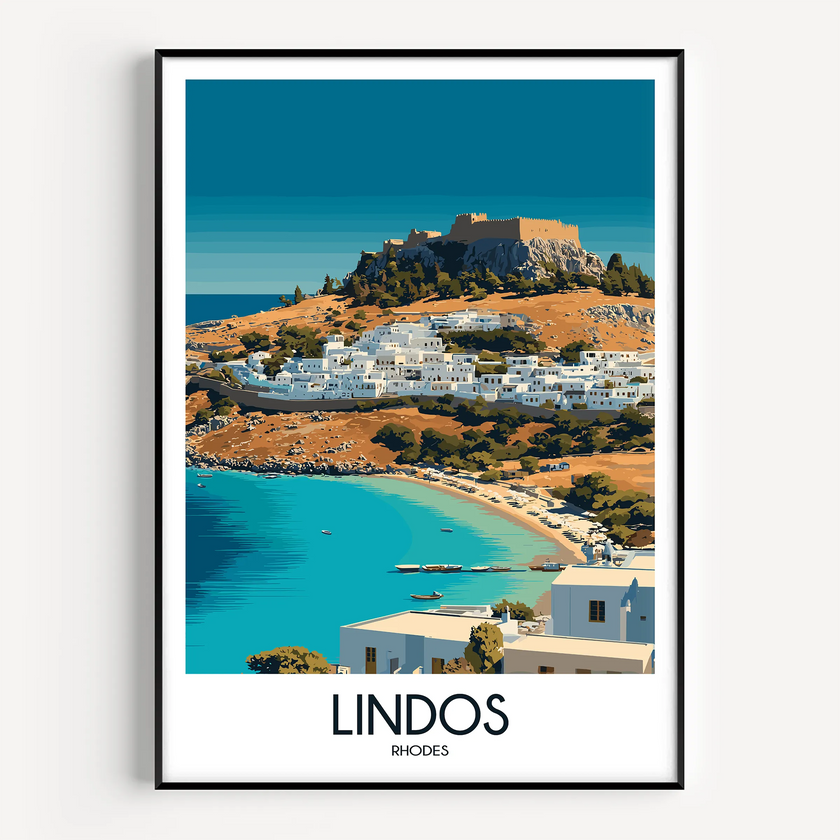 Lindos Destination Art Gift