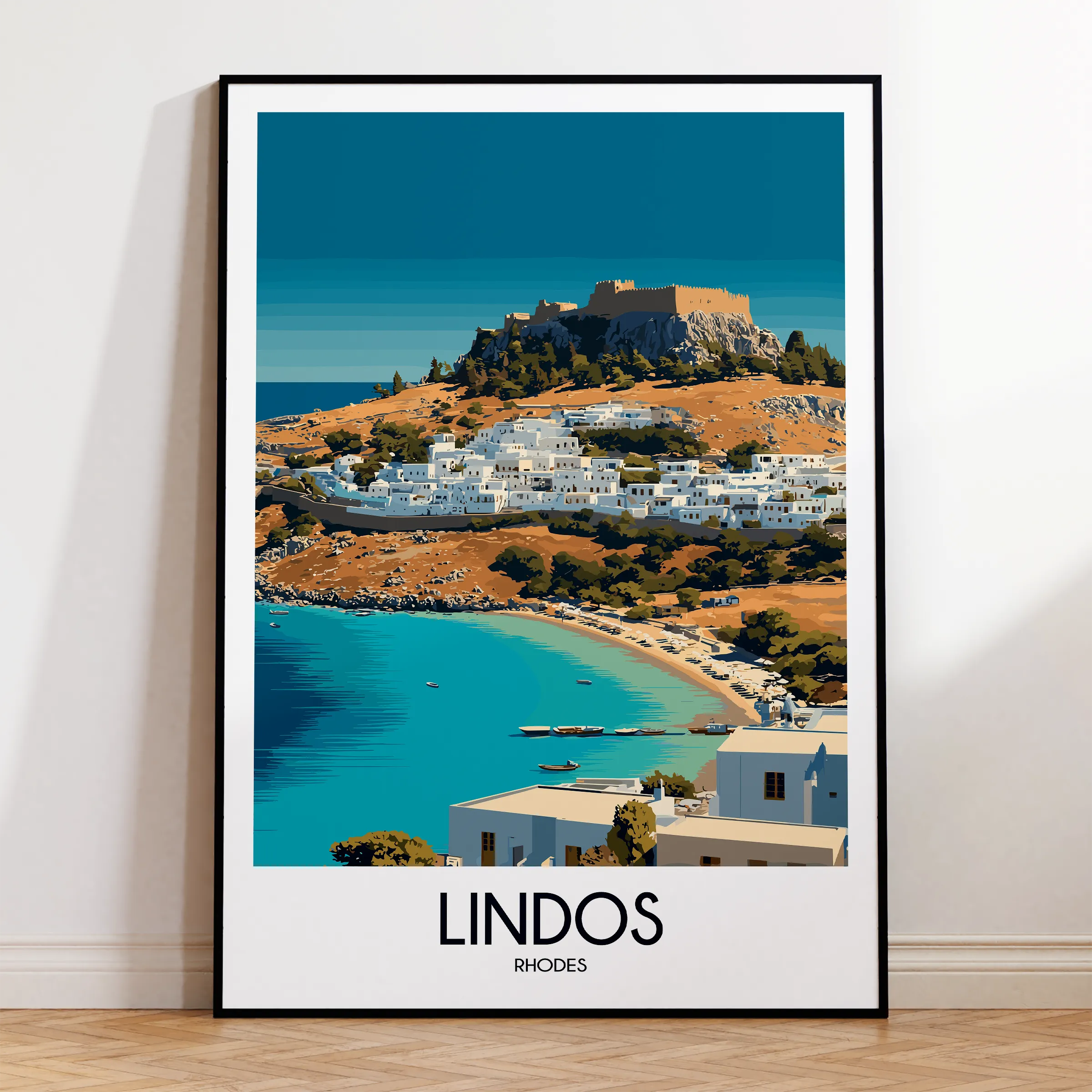 Lindos Minimalist Wall Art