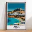Lindos Souvenir Poster Print