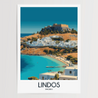 Lindos Vintage Style Print