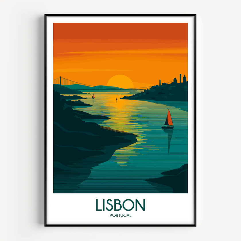 Lisbon Destination Art Gift