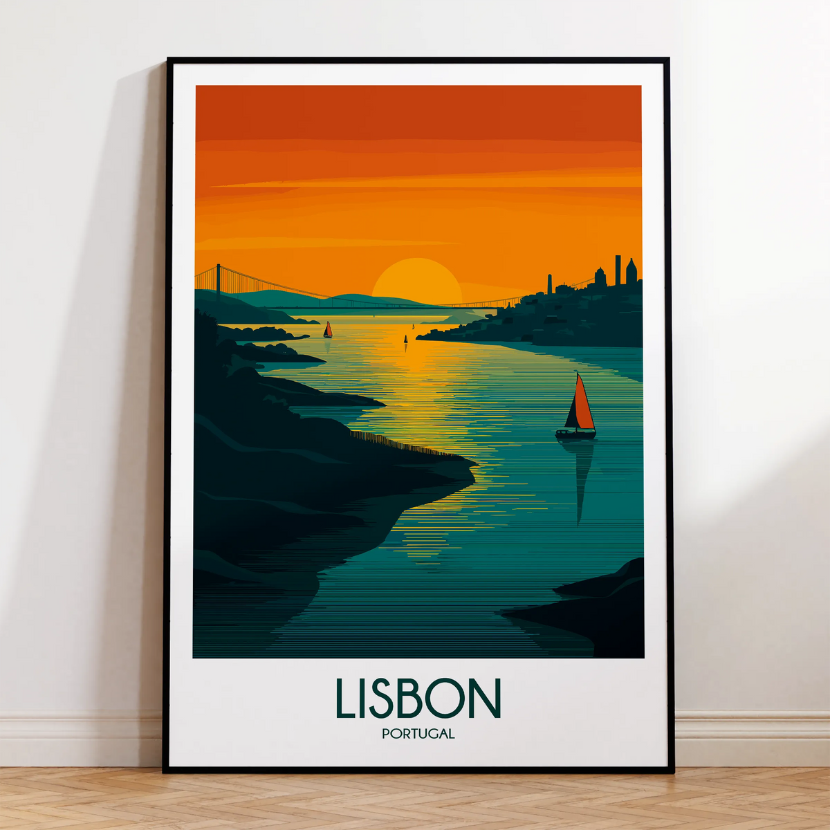 Lisbon Minimalist Wall Art