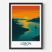Lisbon Retro Travel Illustration