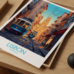 Lisbon Tram Minimalist Wall Art
