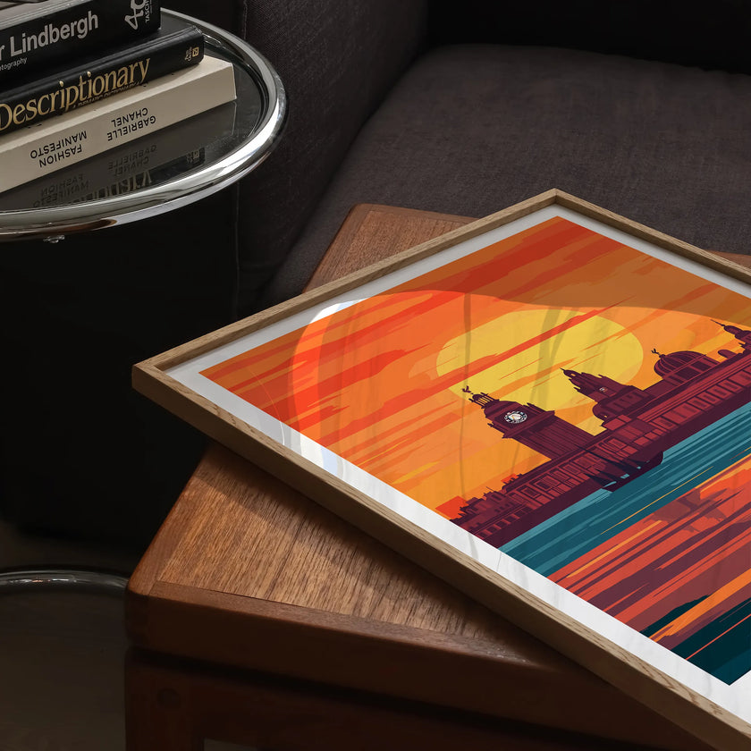 Liverpool Modern Travel Poster
