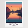 Liverpool Modern Travel Poster