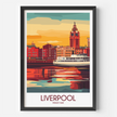 Liverpool Modern Travel Poster