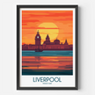 Liverpool Modern Travel Poster