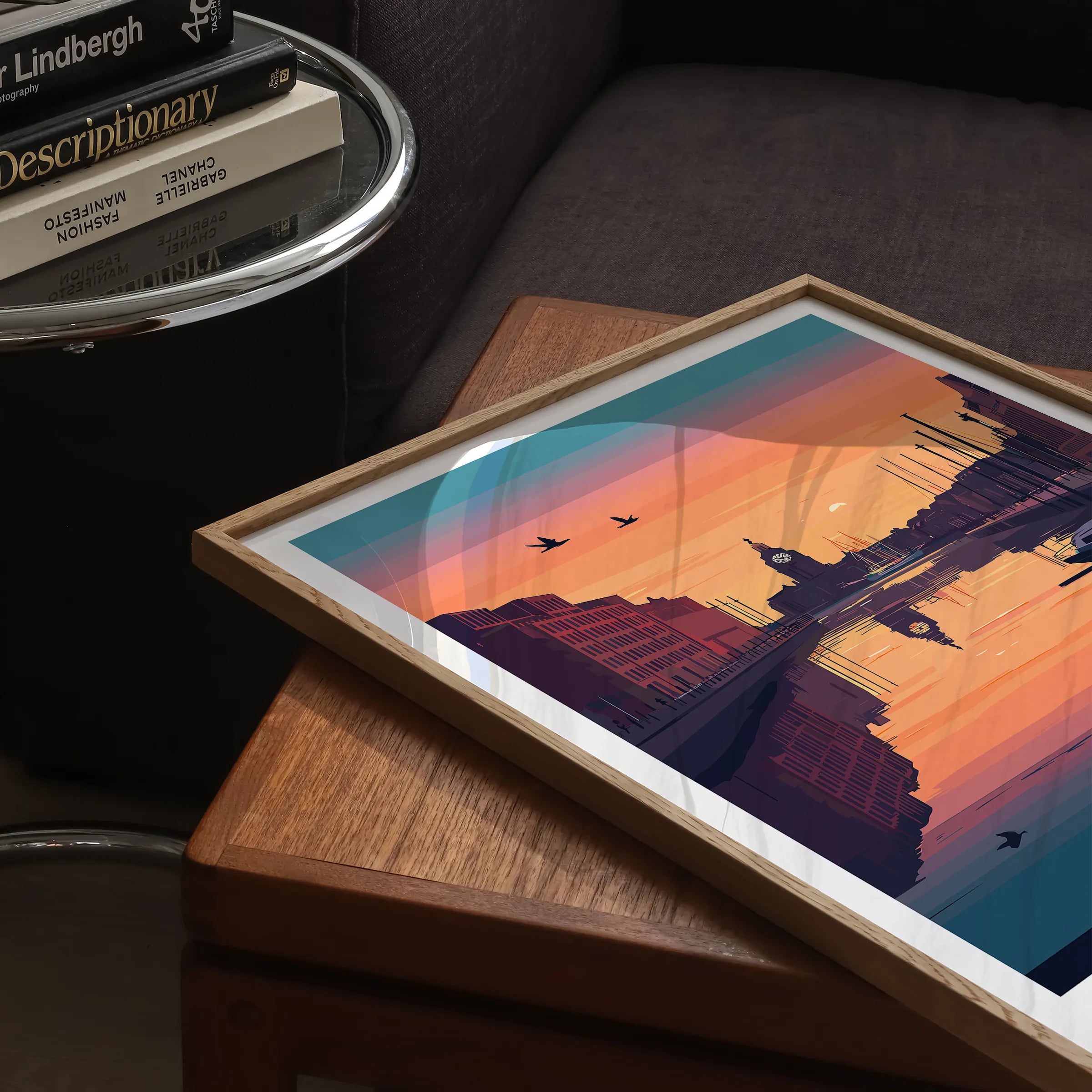 Liverpool Retro Travel Illustration