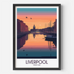 Liverpool Retro Travel Illustration