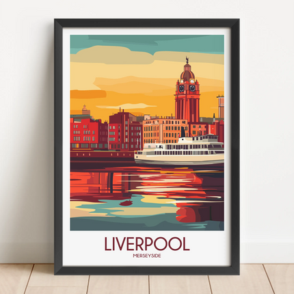 Liverpool Souvenir Poster Print