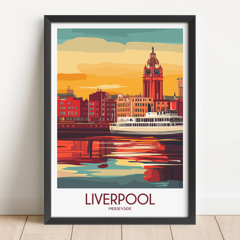 Liverpool Souvenir Poster Print