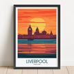 Liverpool Souvenir Poster Print