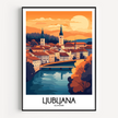 Ljubljana Minimalist Wall Art