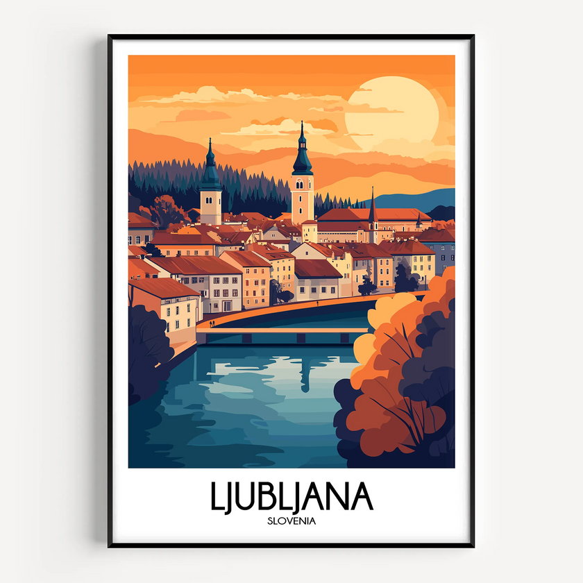 Ljubljana Minimalist Wall Art