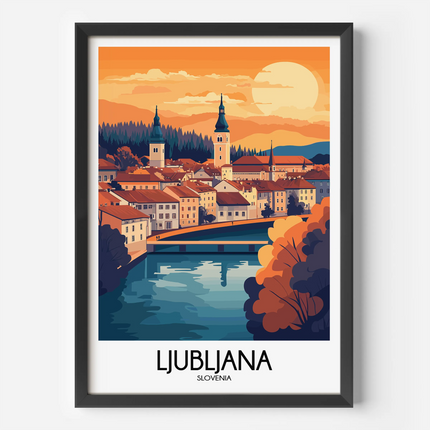 Ljubljana Scenic Landscape Art