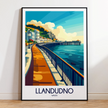 Llandudno Retro Travel Illustration