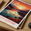 Loch Lomond Modern Travel Poster
