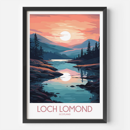 Loch Lomond Scenic Landscape Art