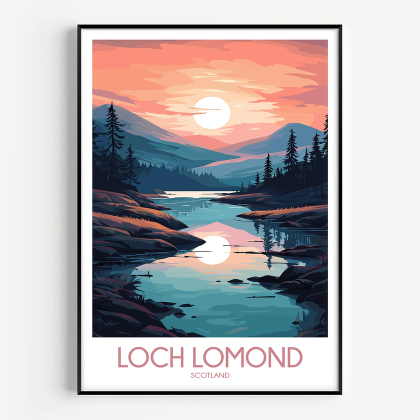 Loch Lomond Souvenir Poster Print