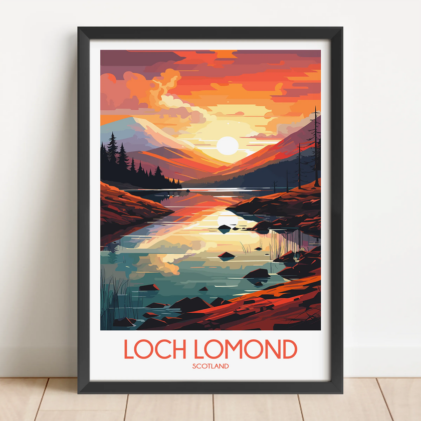 Loch Lomond Vintage Style Print