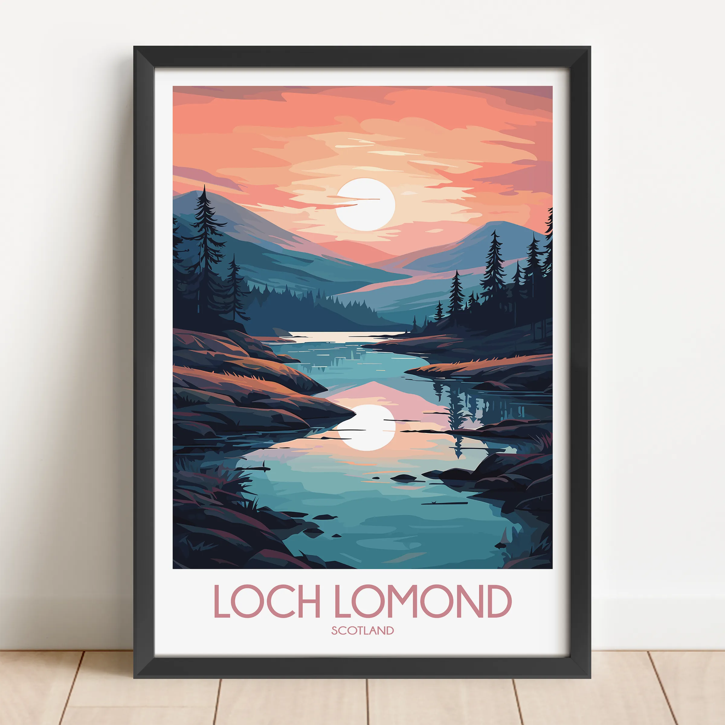 Loch Lomond Vintage Style Print