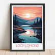 Loch Lomond Vintage Style Print