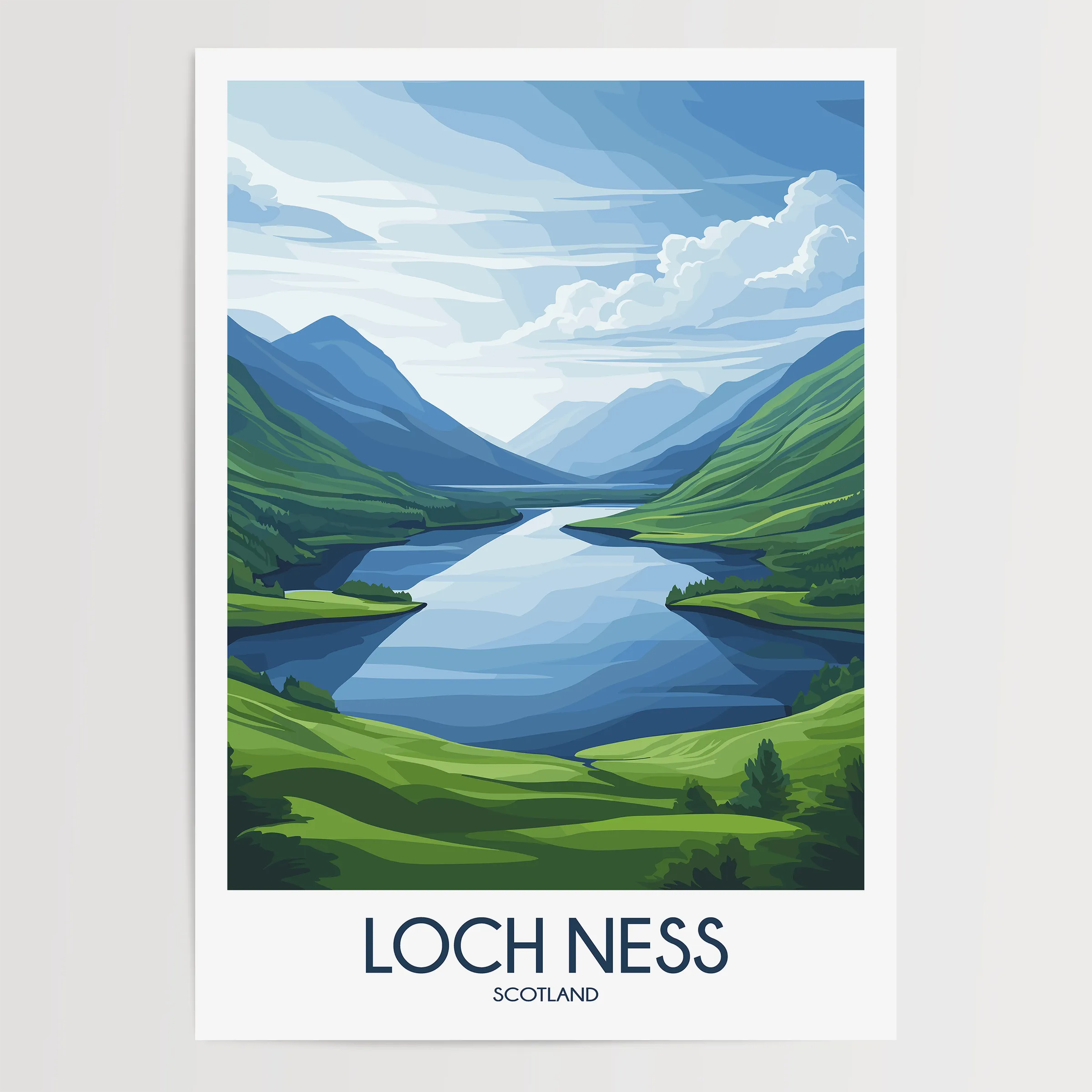 Loch Ness Destination Art Gift