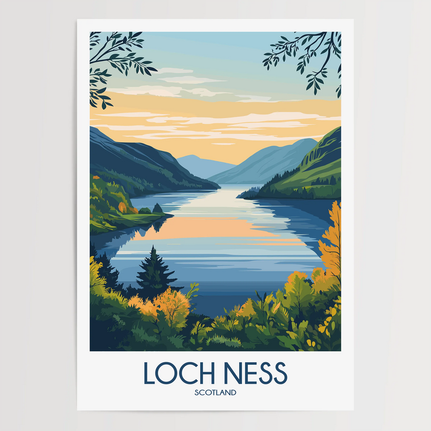 Loch Ness Destination Art Gift