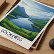 Loch Ness Retro Travel Illustration