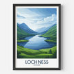 Loch Ness Scenic Landscape Art