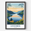 Loch Ness Scenic Landscape Art