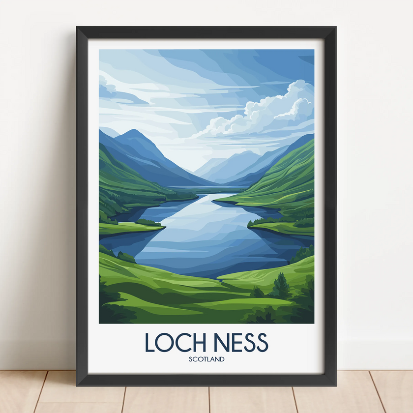 Loch Ness Souvenir Poster Print