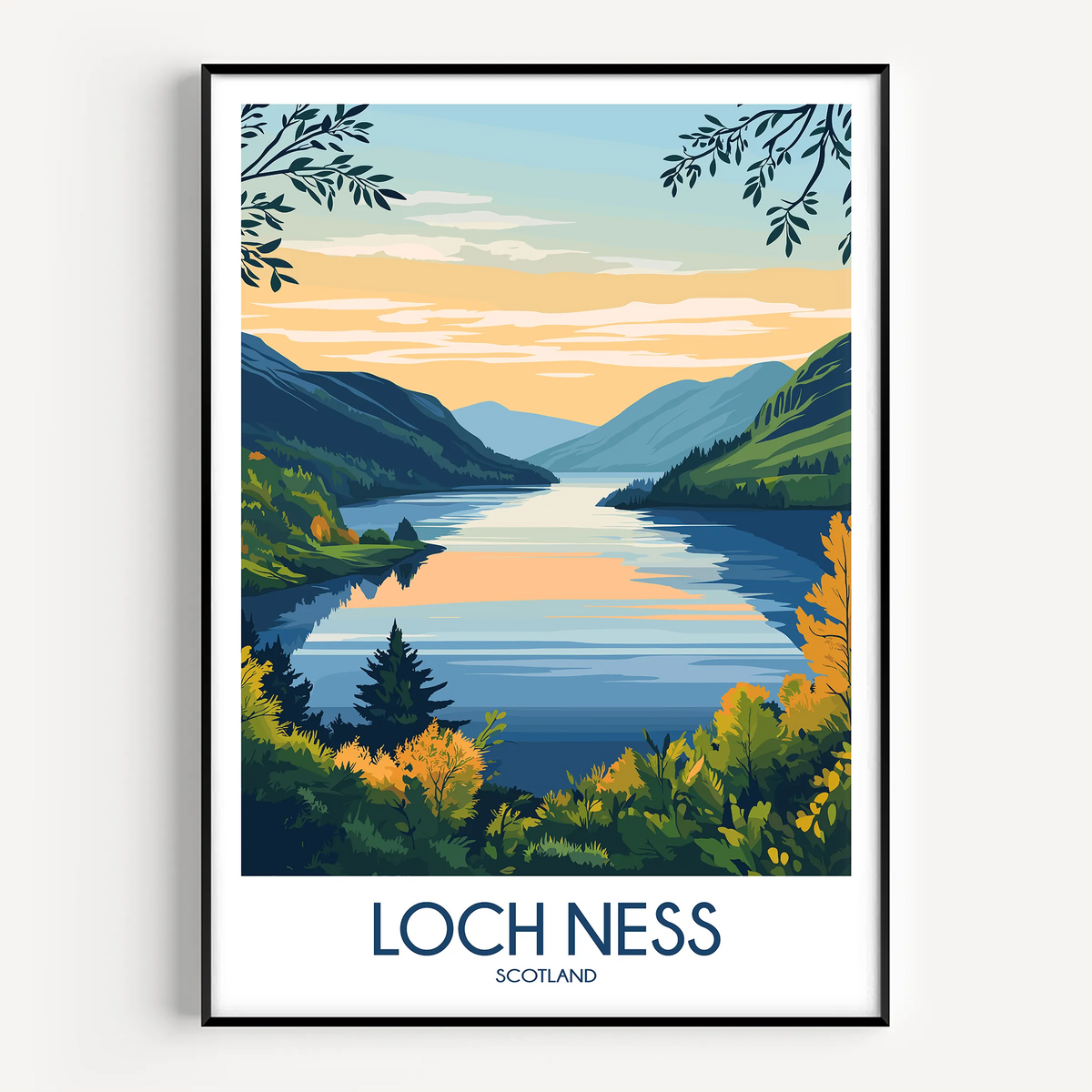 Loch Ness Souvenir Poster Print