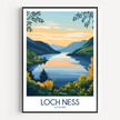 Loch Ness Souvenir Poster Print