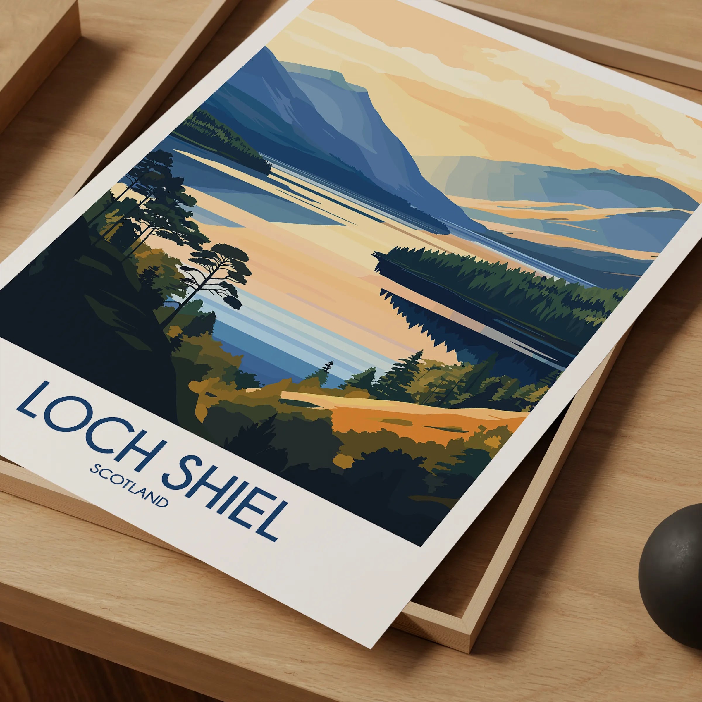 Loch Shiel Minimalist Wall Art