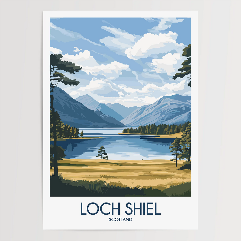 Loch Shiel Minimalist Wall Art