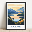 Loch Shiel Vintage Style Print
