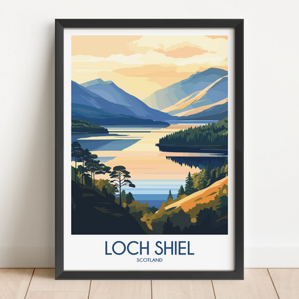 Loch Shiel Vintage Style Print
