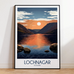 Lochnagar Modern Travel Poster