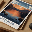 Lochnagar Retro Travel Illustration