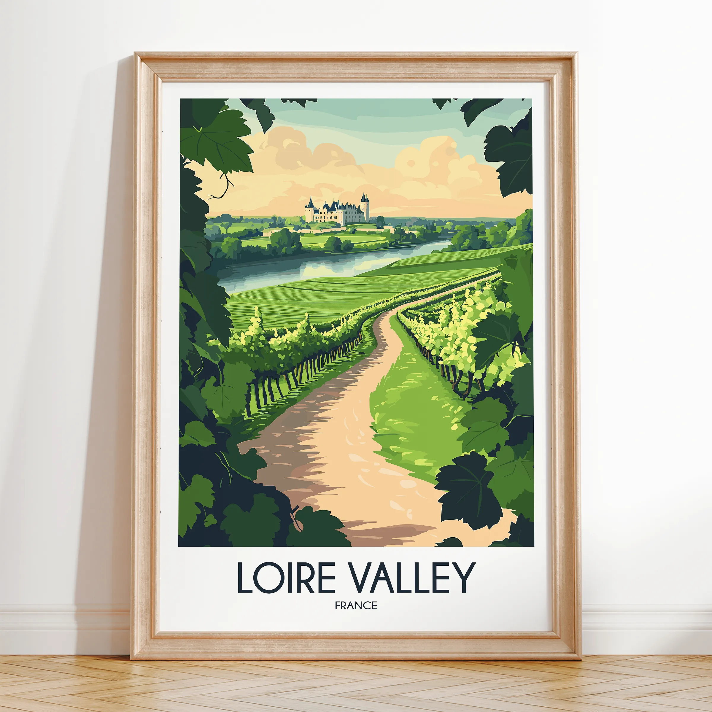 Loire Valley Minimalist Wall Art