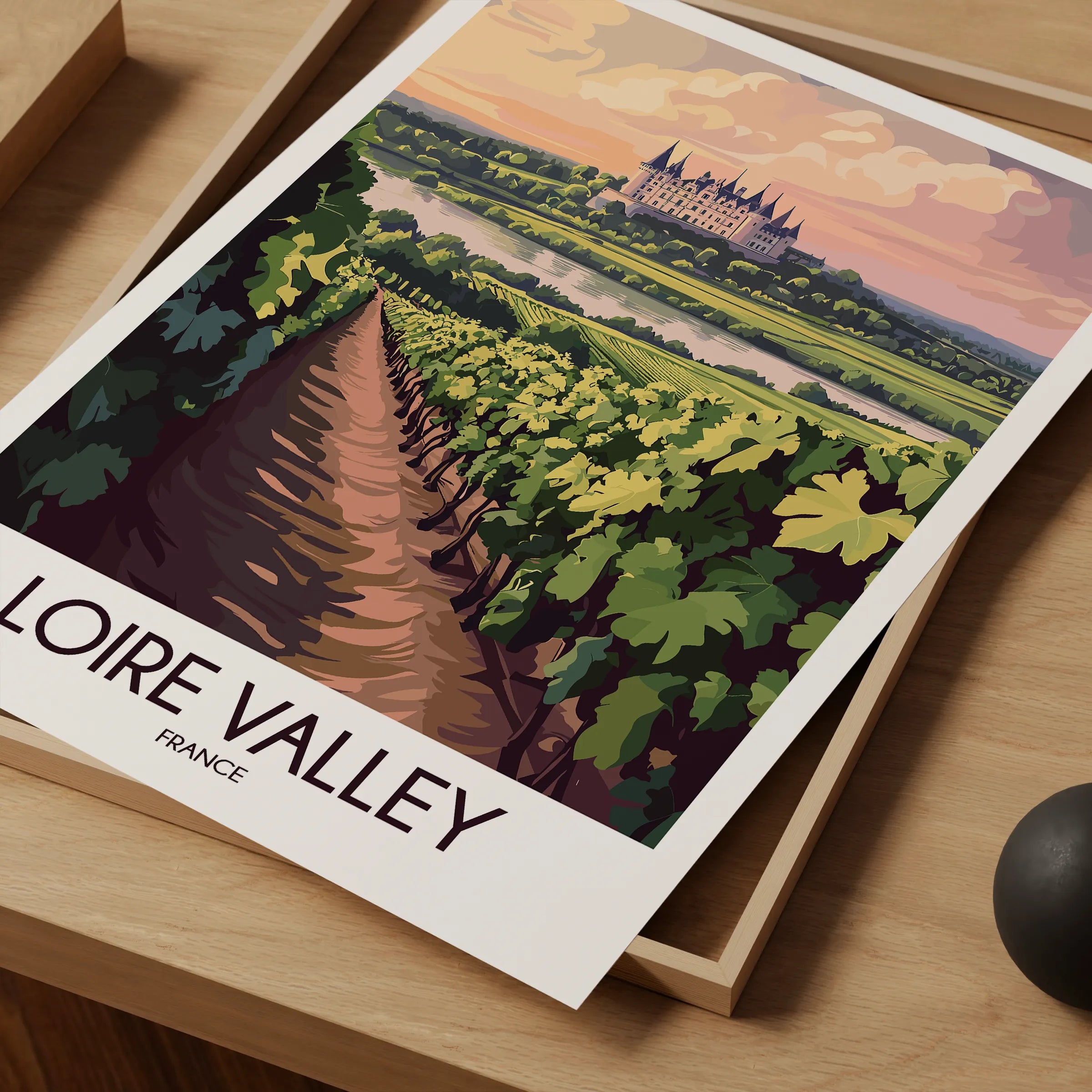 Loire Valley Vintage Style Print