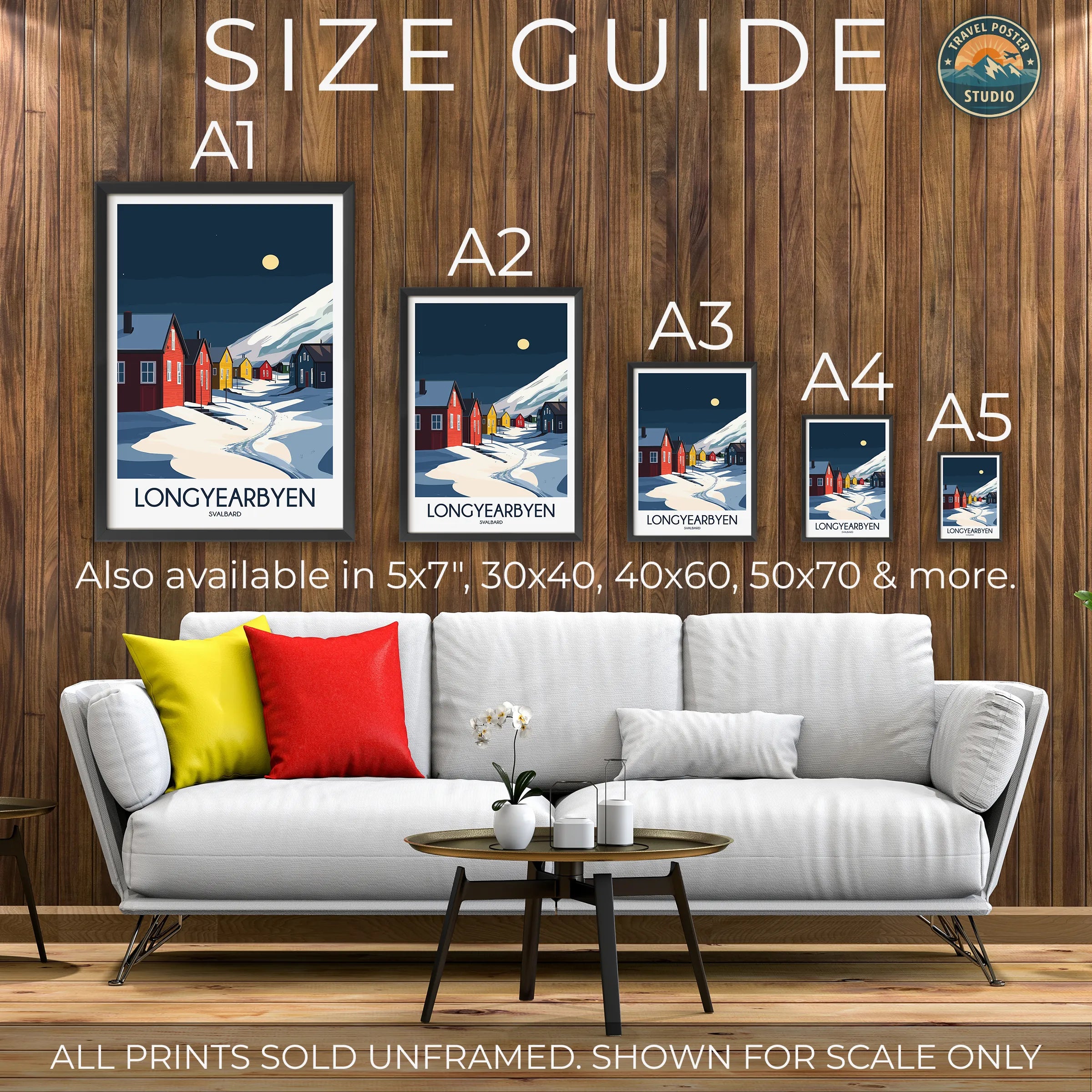 Longyearbyen Modern Travel Poster