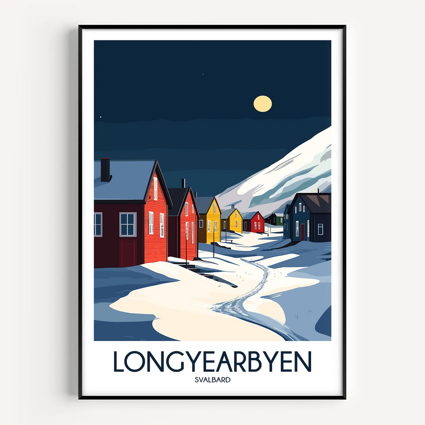 Longyearbyen Scenic Landscape Art