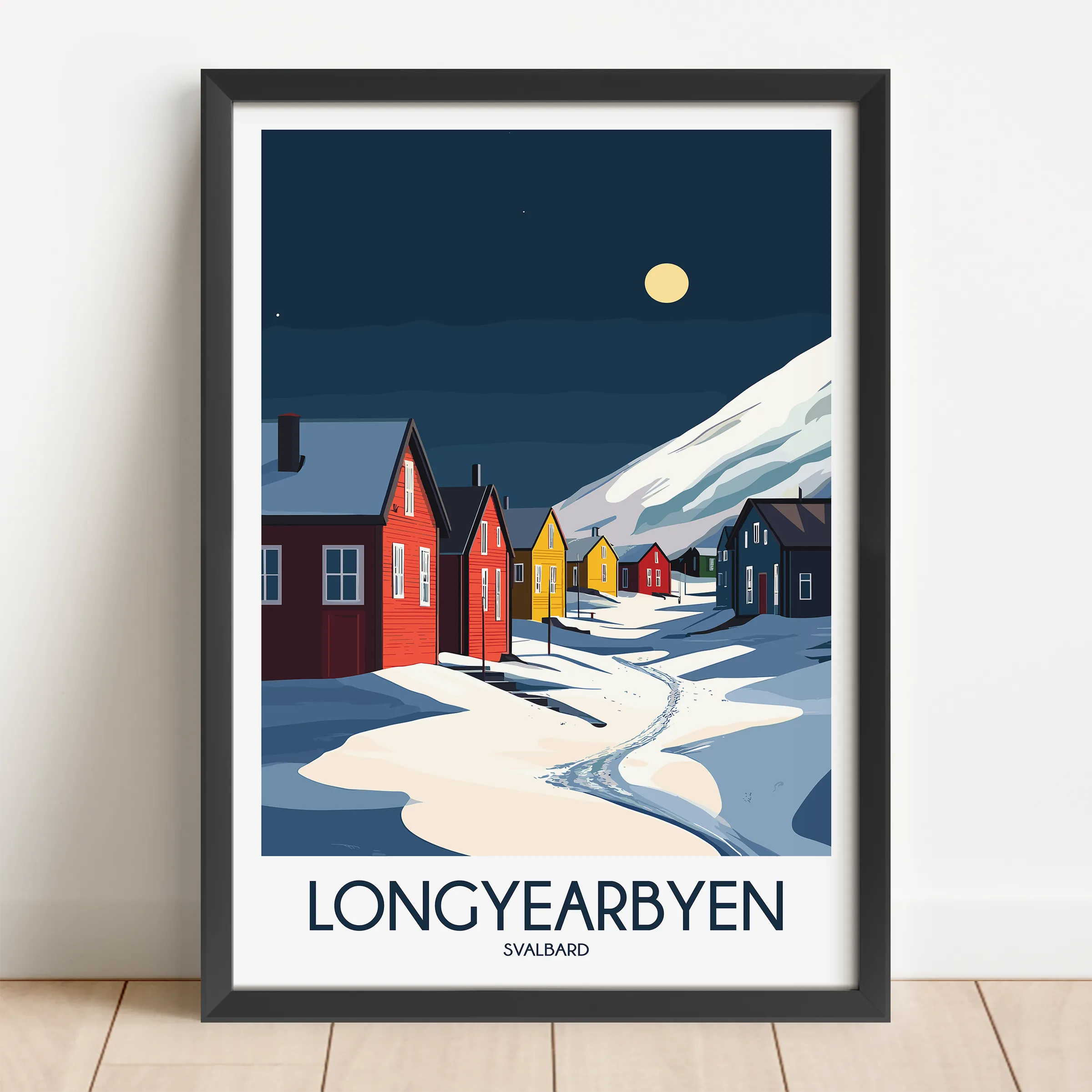 Longyearbyen Souvenir Poster Print