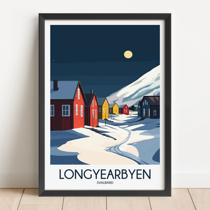 Longyearbyen Souvenir Poster Print