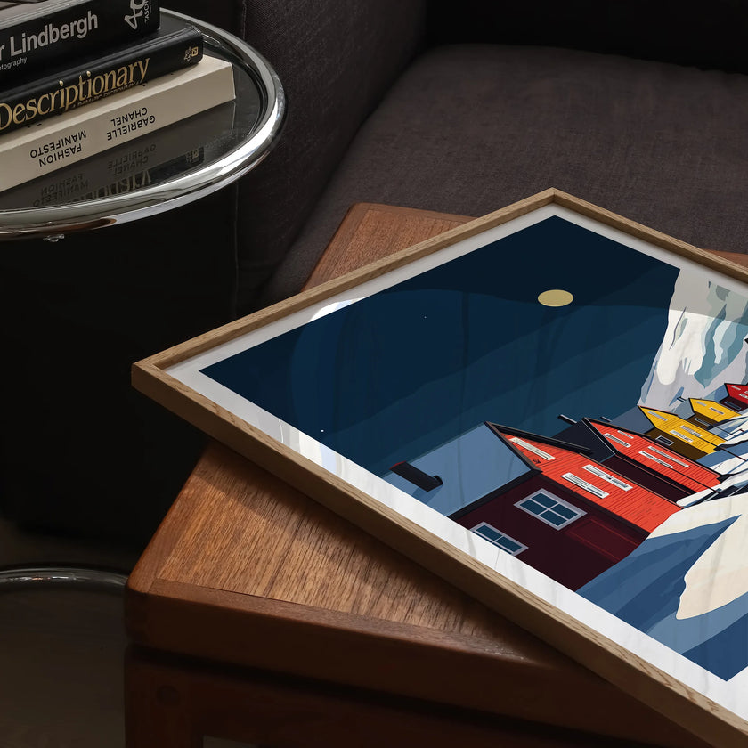 Longyearbyen Vintage Style Print
